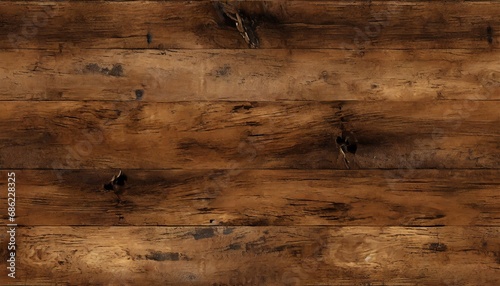 Brown wood panel repeat texture. Realistic timber dark striped wall background. Bamboo textured planks banner. Parquet board surface. Oak floor tile. Metal line shape fence	
 photo