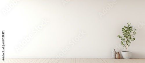 Scandinavian illustration of a blank white space