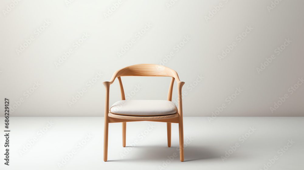 red chair on white wall red chair on white wall