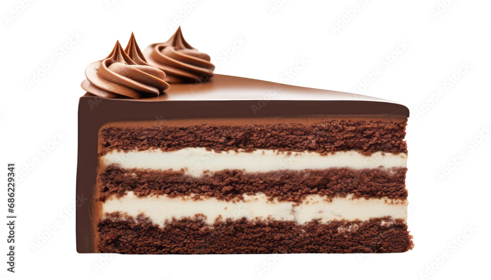 chocolate cake isolated on transparent background cutout chocolate cake isolated on transparent background cutout