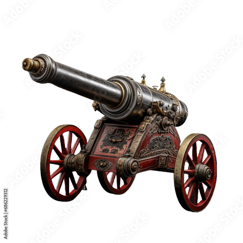 Artillery isolated on transparent background photo