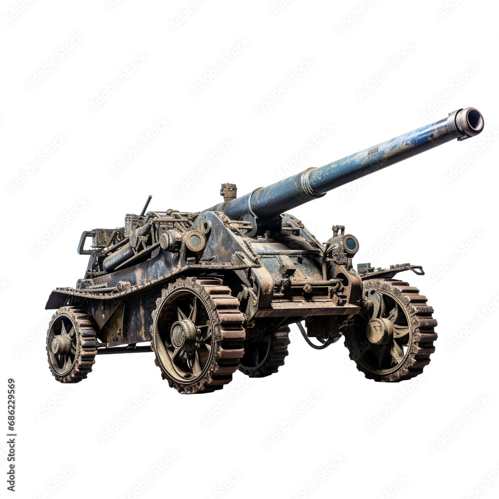 Artillery isolated on transparent background Artillery isolated on transparent background