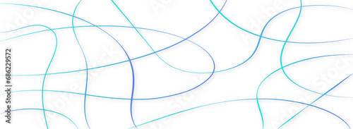Colorful gradient random chaotic scribble lines abstract geometric pattern vector background. Abstract line art.