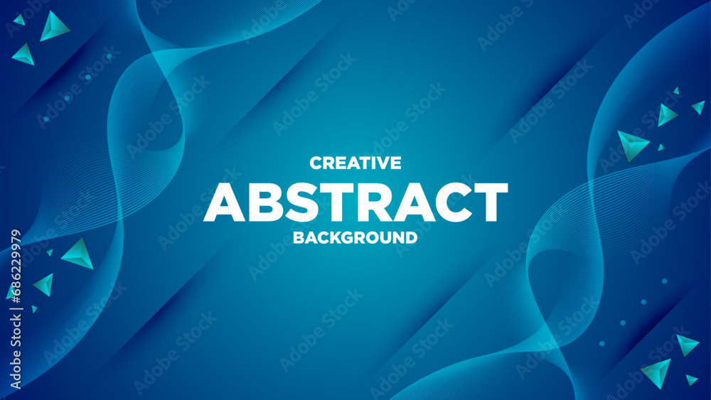 Vector Abstract Blue Gradient Colour Background