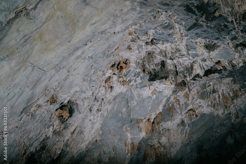 Fototapeta premium inside Phong Nha Cave in Vietnam.