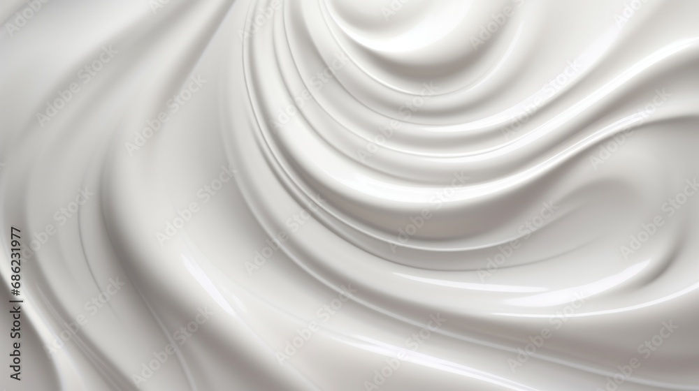 Obraz premium White cream texture for applying the face skin and body on background. white lotion for advertising Beauty skin care products. advertisement cream, milk, cheese, yogurt