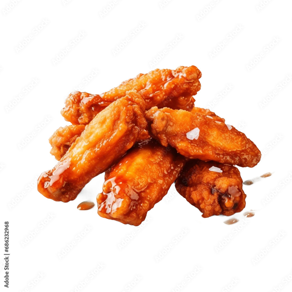 fried chicken nuggets isolated on the white background.
fried chicken nuggets isolated on the white background.