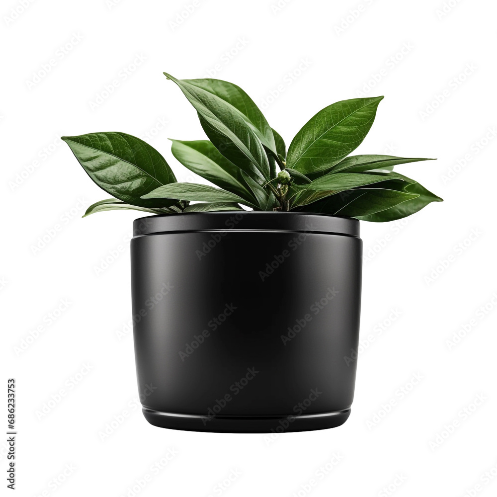 Balsam in black container isolated on transparent background Balsam in black container isolated on transparent background