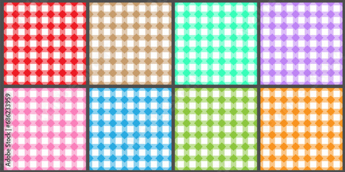 A set of seamless multi-colored backgrounds for posters, banners, postcards and creative design