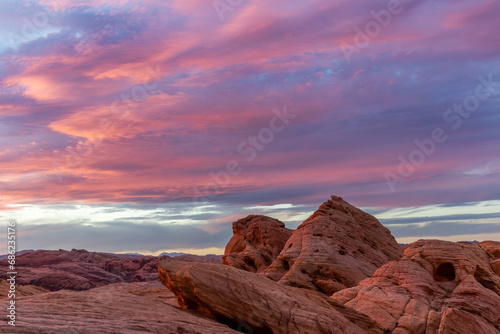 Fire Canyon Sunset Valley of Fire State Park Nevada