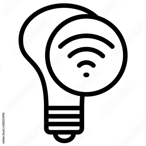 Smart Bulb Icon