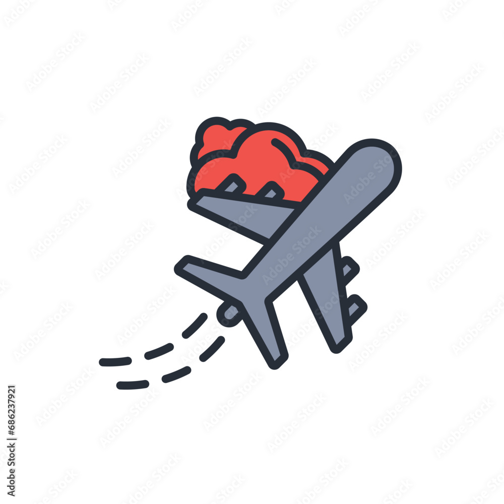 plane icon. vector.Editable stroke.linear style sign for use web design,logo.Symbol illustration. plane icon. vector.Editable stroke.linear style sign for use web design,logo.Symbol illustration.