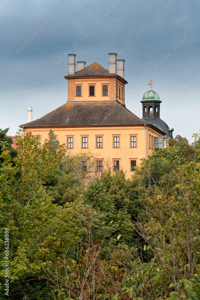 Blick zum Schloss Moritzburg in Zeitz, Burgenlandkreis, Sachsen-Anhalt, Deutschland