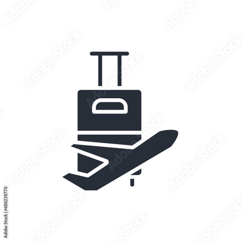 voyage icon. vector.Editable stroke.linear style sign for use web design,logo.Symbol illustration.
