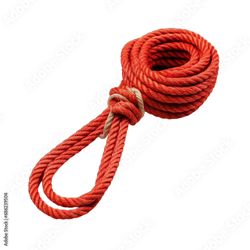 rope with knot transparent background PNG isolated