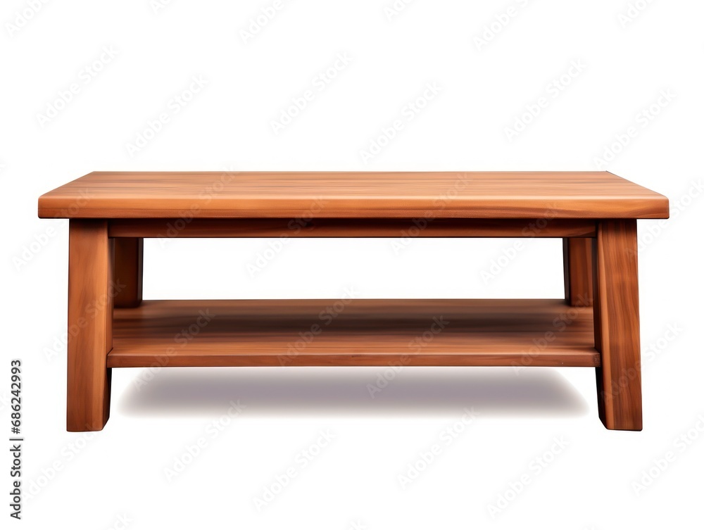 Minimalistic wooden Coffee Table isolated on white background Minimalistic wooden Coffee Table isolated on white background