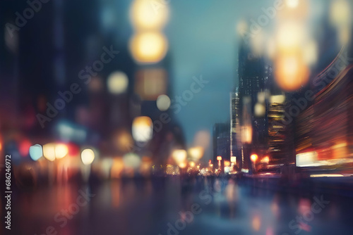 night view of the city of the new yorknight view of the city of the new yorkabstract background with bokeh lights photo