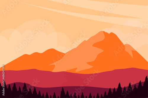 mountains landscape background