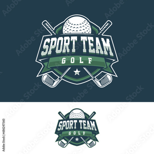 Golf logo vector template design illustration, emblem collection for golf club