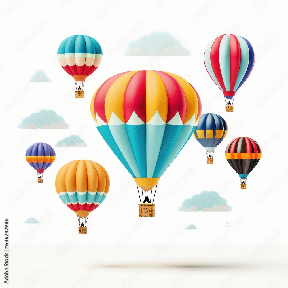 Obraz premium Colorful Hot Air Balloon Festival
