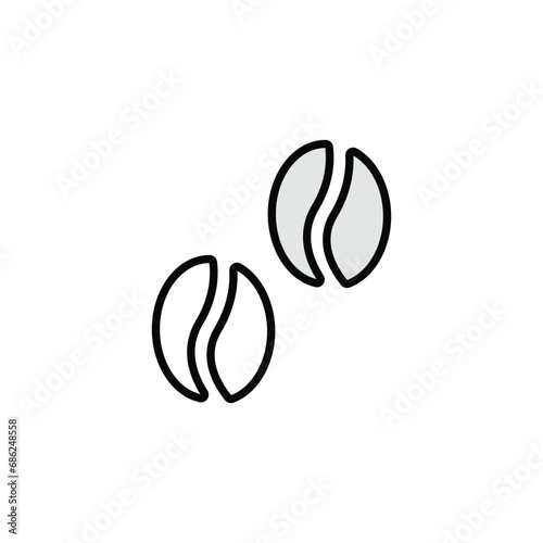 Coffee icon design with white background stock illustration