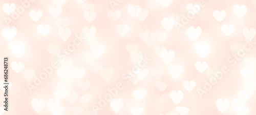Happy valentine valentines day banner background. valentines day greeting card with hearts	 photo