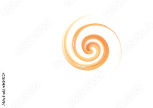 Vector light orange background of swirling texture