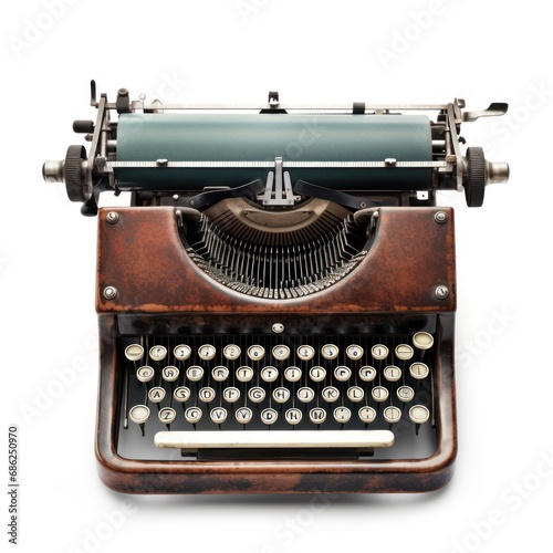 Captivating Vintage Typewriter Isolated Image