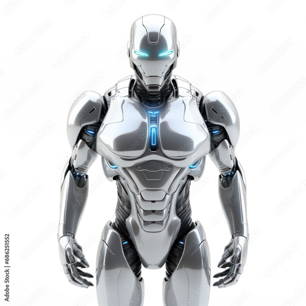 Shiny High Tech Robot Isolated Image Shiny High Tech Robot Isolated Image
