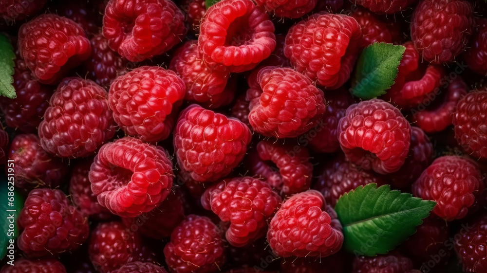 Closeup of fresh ripe raspberries texture background. Closeup of fresh ripe raspberries texture background.