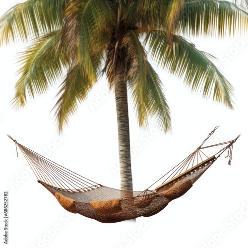 Comfortable Hammock Between Palm Trees