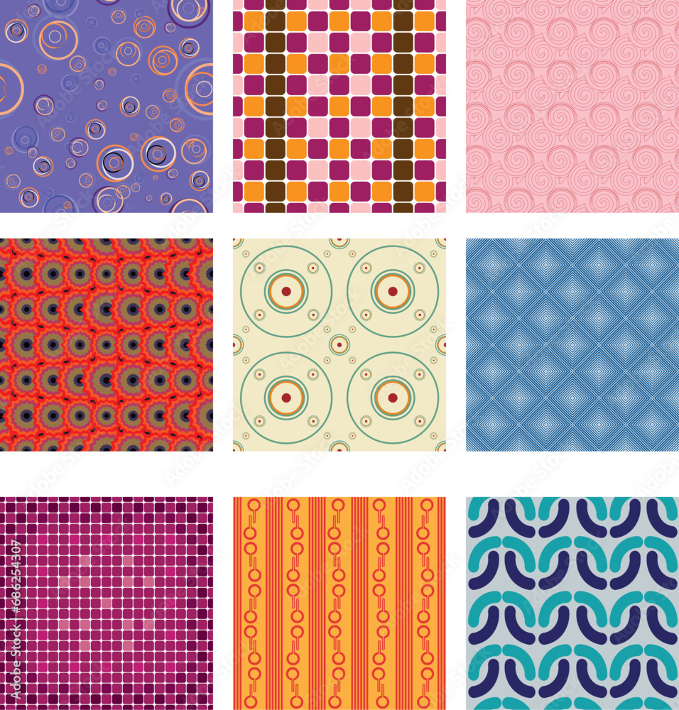 set of textile patterns set of textile patterns