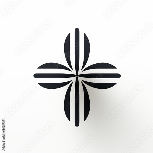 minimalistic cross-shaped logo