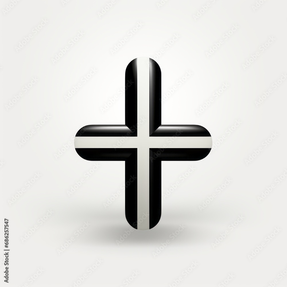 minimalistic logo in the shape of a cross minimalistic logo in the shape of a cross