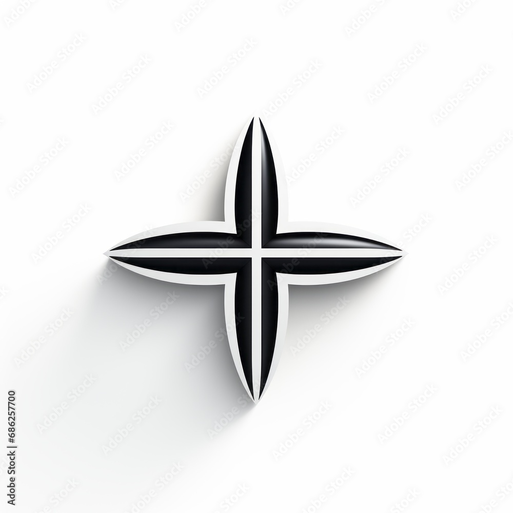 minimalistic logo in the shape of a cross minimalistic logo in the shape of a cross