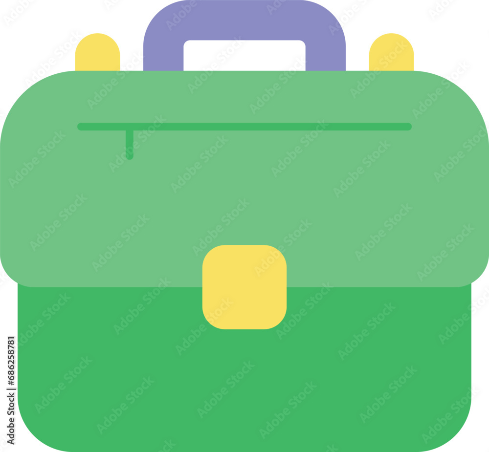 bag flat icon design style bag flat icon design style