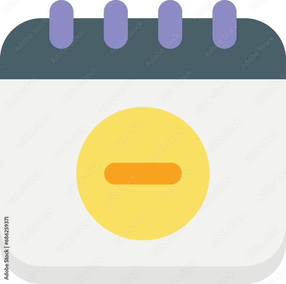 remove calender flat icon design style remove calender flat icon design style