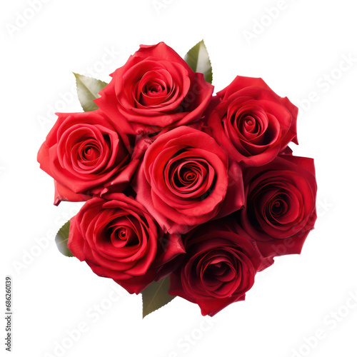 Roses arranged Valentine.