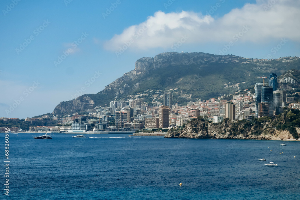A view of the Principality of Monaco from Cap Martin