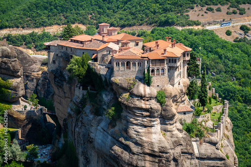 Amazing view of Monastery in Meteora Kalambaka Greece