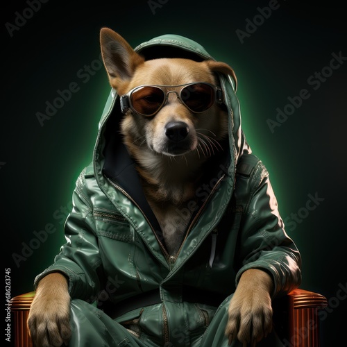 Doge in the Matrix Neon 