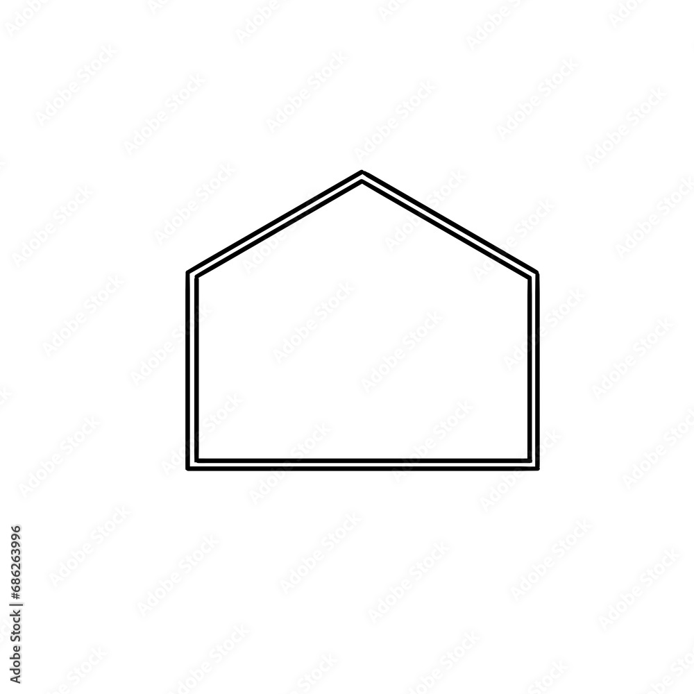 house icon on white background, frame for your design house icon on white background, frame for your design