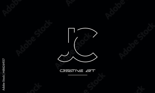 CJ, JC, C, J abstract letters logo monogram