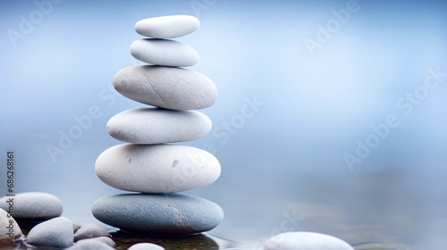 stacked stones  representing balance  harmony