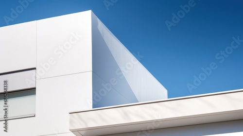 modern architectural details of the exterior  minimalist design elements