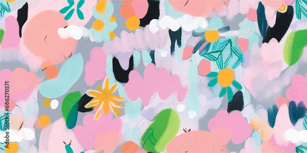 Colorful abstract brush stroke painting seamless pattern illustration. Modern paint line background in fun summer color. Messy graffiti sketch wallpaper print, freehand rough hand drawn texture. Colorful abstract brush stroke painting seamless pattern illustration. Modern paint line background in fun summer color. Messy graffiti sketch wallpaper print, freehand rough hand drawn texture.