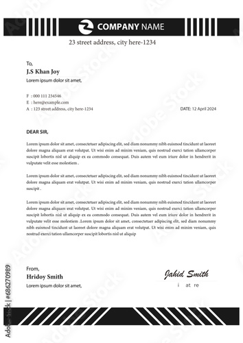 letterhead template design