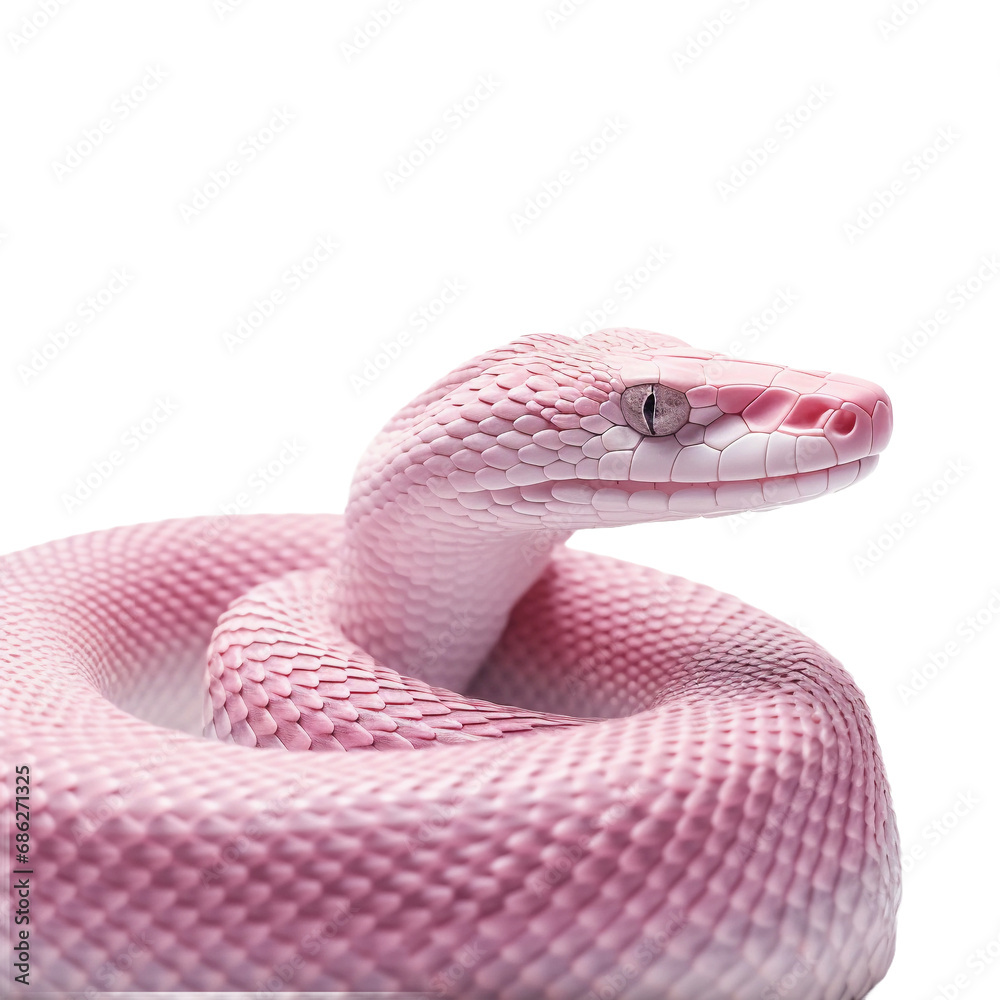 Fototapeta premium Pink Snake. PNG 