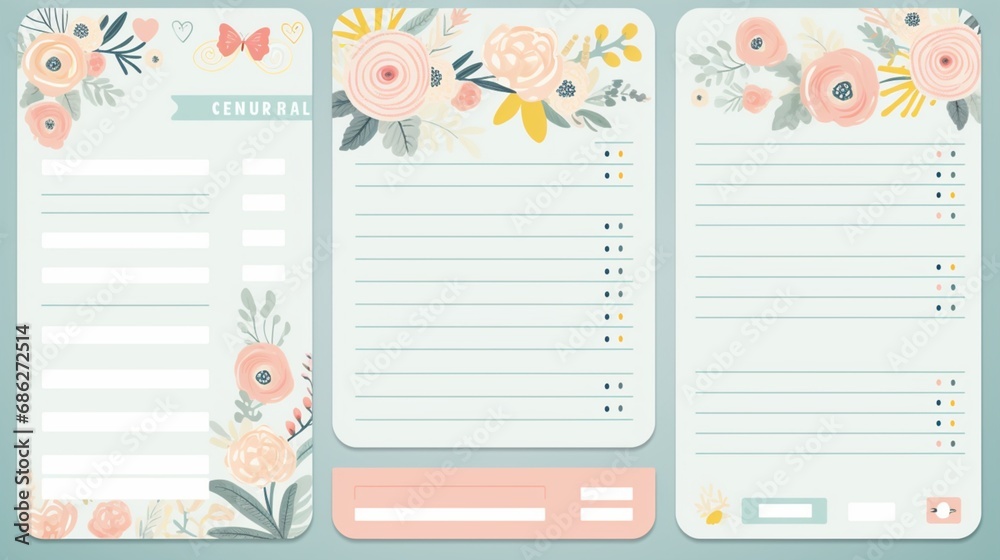 Note Paper Backgrounds for Digital Planners: Organize Your Life with Style