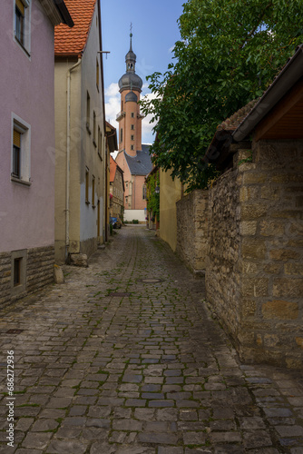 Historische Altstadt von Eibelstadt am Main  Landkreis W  rzburg  Franken  Unterfranken  Bayern  Deutschland